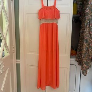 Mid/long spaghetti strap dress.